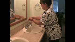 Florida CNA Skills Center Inc Skill 1 Hand Washing6 Towel Method [upl. by Warchaw]