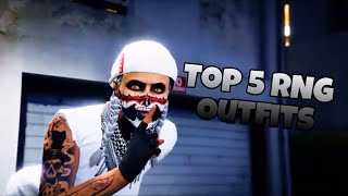 GTA 5 Online  ⚡️Top 5 Rng Female Outfits 🤩 [upl. by Orgalim]