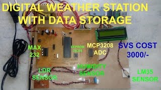 DIGITAL WEATHER STATION WITH DATA STORAGE [upl. by Ainavi]