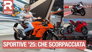 Tutte le sportive di EICMA 2024 Per la pista e per la strada le novità 2025 di tutti i marchi [upl. by Anahtor739]