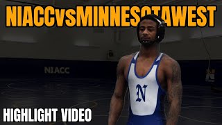 2122 NJCAA WRESTLING  NIACC vs Minnesota West [upl. by Nolaj784]