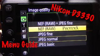 Nikon D3300 basic user menu settings guide [upl. by Krm]