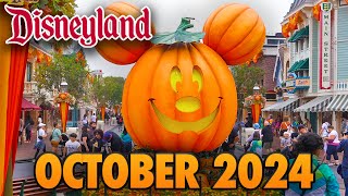 Disneyland Park  October 2024 Walkthrough  Updates Haunted Mansion Holiday amp Tianas Log Testing [upl. by Ellehcir]