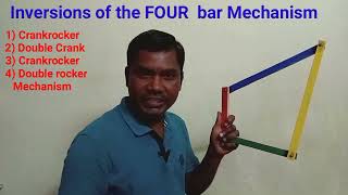 Inversions of the four bar mechanism  Inversion of the four bar chain [upl. by Hyatt]