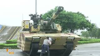 India unveils light tank Zorawar DRDO chief reviews advanced trials  News9 [upl. by Enilhtak]