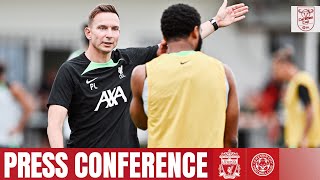 Pep Lijnders Carabao Cup press conference  Liverpool vs Leicester City [upl. by Lapointe]