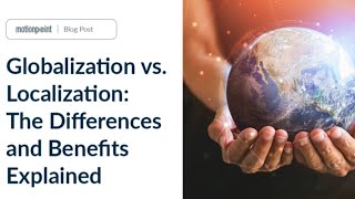 Essay Globalization vs Localization Rebalancing the Economic Priorities [upl. by Allesig]