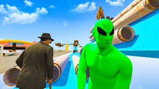 16Player Runners VS Runners  GTA V Online Funny Moments  JeromeACE [upl. by Cohberg]