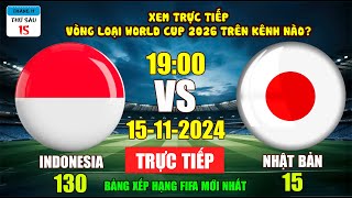 Xem Trực Tiếp Indonesia  Nhật Bản Tại Vòng Loại Thứ Ba World Cup 2026 Ngày 1511 Trên Kênh Nào [upl. by Ella]