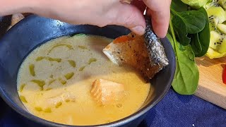 وجبه سمك جديده لذيذهCreamy fish soupKremet fiskesuppe [upl. by Stalk]