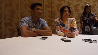 SDCC 2018 Riverdale Marisol Nichols Hermione Lodge and Mark Consuelos Hiram Lodge [upl. by Harat667]