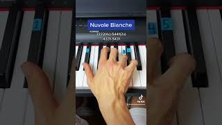 Nuvole Bianche easy piano tutorial [upl. by Thurston901]