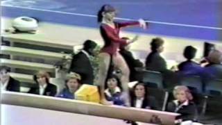 1ST T URS Oksana Omelianchik BB  1985 World Gymnastics Championships 9900 [upl. by Lowney438]