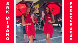 World SBK Misano Paddock 2023 [upl. by Hannavas412]