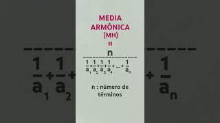 Media armónica aritmetica mh matematicas mediaarmonica maths problemas [upl. by Alian]