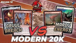 Gruul Breach vs Mardu Energy  MTG Modern  MXP Los Angeles Modern 20k  Round 12 [upl. by Drawdesemaj]