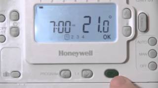 Video Honeywell thermostats program setting [upl. by Giuseppe]