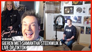 GIEREN MET SAMANTHA STEENWIJK amp LIVE OP TIKTOK GERARD JOLING  VLOG 245 [upl. by Cicely]