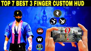 TOP 7 BEST 3 FINGER CUSTOM HUD CLAW🔥 BETTER THAN PC PLAYER THERE FINGER CUSTOM HUD👿 [upl. by Ramon]