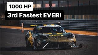 Twin Turbo Corvette Laps Tsukuba 3rd fastest ever [upl. by Lleynod]