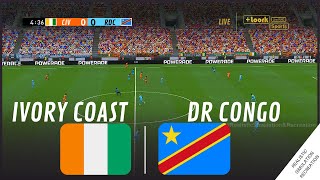 COTE DIVOIRE  RD CONGO  Coupe dAfrique des Nations 2023  Simulation de jeu vidéo [upl. by Asiulairam150]