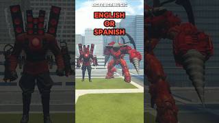 English or Spanish Whoever Moves First is Titan Speakerman vs Titan Drill Man in Garrys Mod [upl. by Aires]