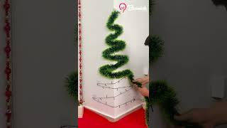 Holiday spirit in every corner Corner Christmas tree magic 🎄❤️ shorts viralvideo chritmasdecor [upl. by Ahsenit]