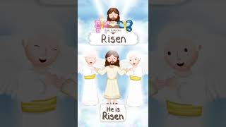 RISEN EASTER JESUS IS ALIVE · BIBLE STORIES FOR CHILDREN KIDS ANIMATED CARTOON BIBLE shorts [upl. by Jeanette]