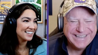 Gov Tim Walz Plays Madden with AOC  HarrisWalz 2024 [upl. by Moss91]