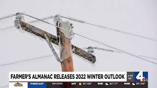 Farmers Almanac releases 2022 Winter Outlook [upl. by Anaibaf181]