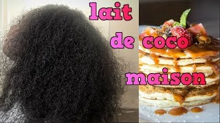 Recette Facile lait de coco maison pour de beaux cheveux amp la cuisine [upl. by Solakcin]