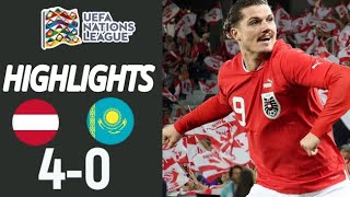 Österreich vs Kasachstan 40 Highlights  UEFA Nations League 2024 [upl. by Iniffit]