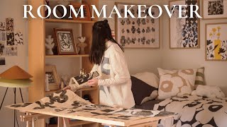 Room Makeover  Bedroom update with Finnish design goods amp my own artwork  Marimekko Haul  IKEA [upl. by Philbert]