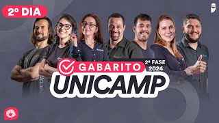 Gabarito UNICAMP 2024  2ª Fase 2º dia – Correção de prova AO VIVO [upl. by Aronoel]