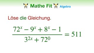 🏋️‍♀️ Mathe Fit 101  Exponentialgleichungen lösen ohne Logarithmus [upl. by Charin]