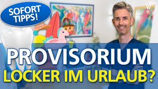 Hilfe mein Zahn Provisorium ist locker Sofort Hilfe im Urlaub oder zu Hause [upl. by Raamaj]