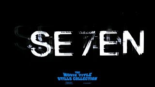 Se7en 1995 title sequence [upl. by Zaller474]