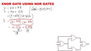 XNOR USING NOR GATE [upl. by Iatnwahs]