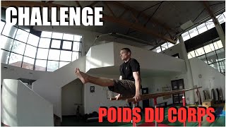 Challenge Muscu Poids de Corps  4 exo 3 niveaux de difficultés [upl. by Llenrad]