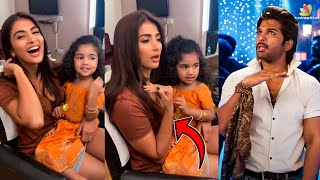 Pooja Hegde Cute Dance For Ramuloo Ramulaa Song 😍  Allu Arjun Beast  Shorts [upl. by Connors]