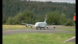 A380 model landing at EDFO Michelstadt [upl. by Noicpecnoc839]