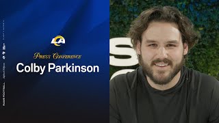 Colby Parkinson Introductory Press Conference  Signing With LA amp What He Brings To The Rams Offense [upl. by Maguire]