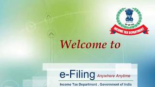 eFiling of Incometax Return  India [upl. by Aseneg]