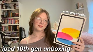 IPAD UNBOXING  accessories and whats on my ipad 🩷 [upl. by Hatcher]