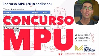 Concurso MPU análise do último edital e dicas de estudo [upl. by Yelsiap597]