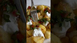 Crispy Oven Baked Potato Bites🥔🌱✨🍅 potato yummy dinner healthy snacks recipe easytomake [upl. by Llenoil]