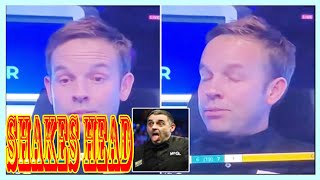 Ali Carter shakes head at Masters snooker crowd as ref demands order vs Ronnie OSullivan [upl. by Onairda]