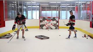 Proper Passing Techniques in Ice Hockey With Coach Jeremy amp Pavel Barber [upl. by Isman374]