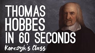 Thomas Hobbes  State of Nature and Social Contract Theory explained in 60 Seconds [upl. by Adele349]