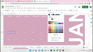 How to Make a Monthly Calendar in Google Sheets [upl. by Godred]